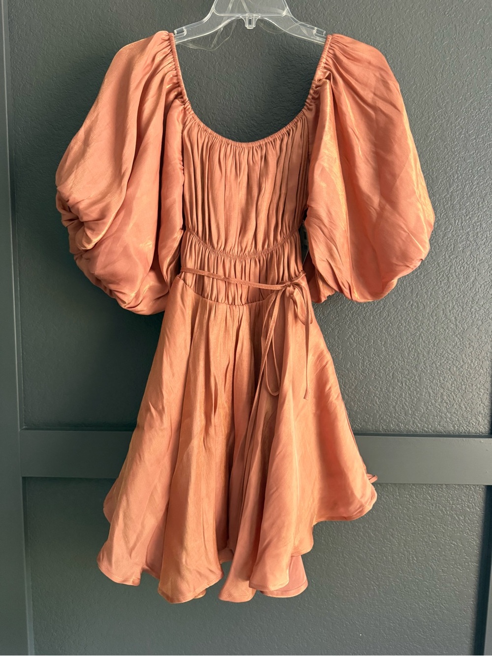 ALTAR’D STATE • NWT coral pink mini dress short sleeve - Small